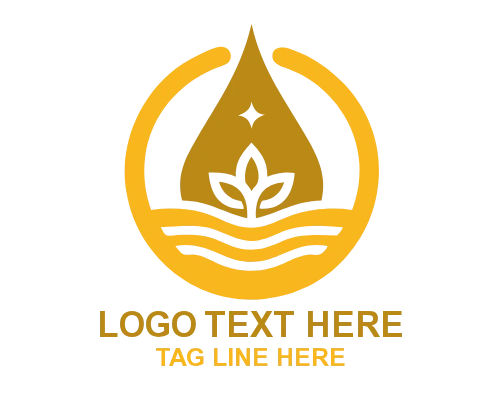 Abstract Water Drop Logo