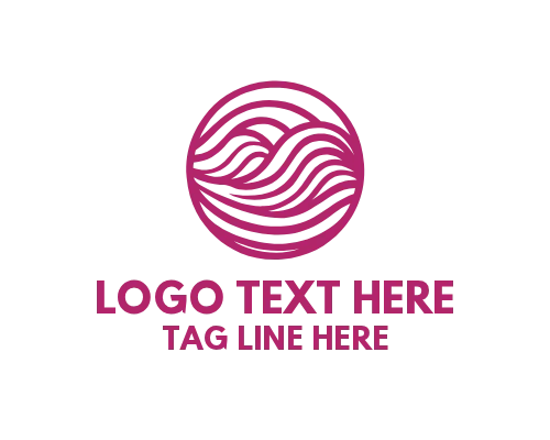 Abstract Wave Current Logo
