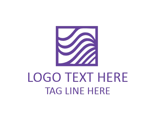 Abstract Wave Curve Logo