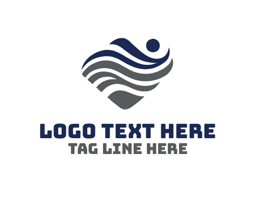 Abstract Wave Layer Logo