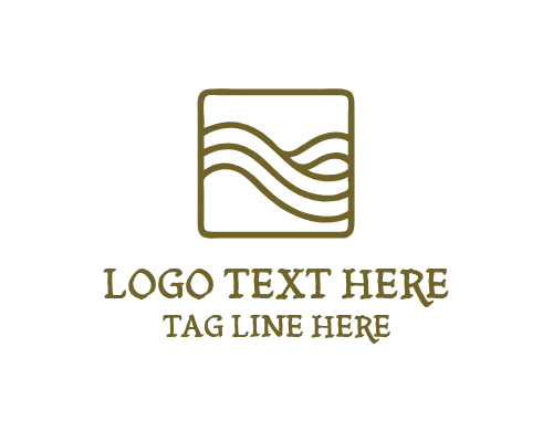  Abstract Wave Liquid Logo