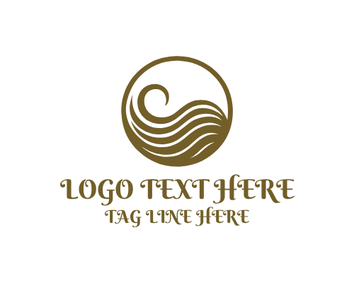 Abstract Wave Modern Logo