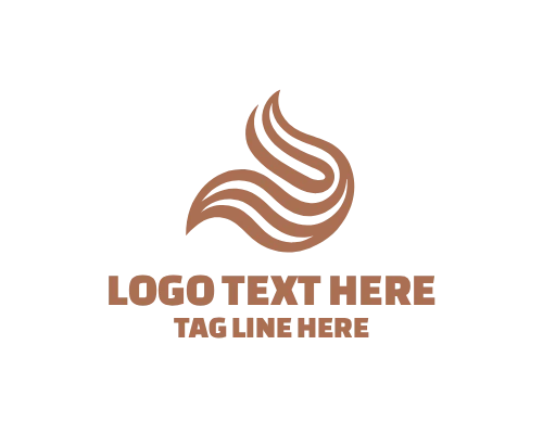 Abstract Wave Spiral Logo