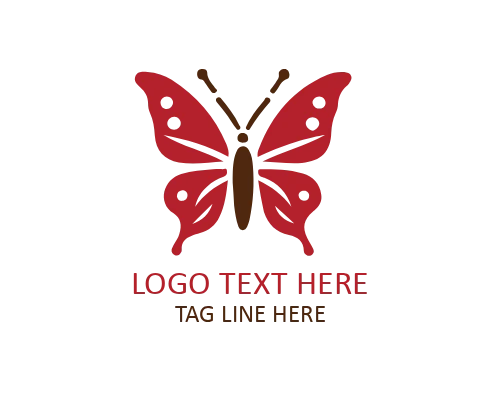 Abstract Wing Butterfly Logo