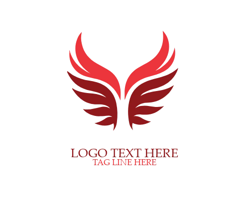 Abstract Wings Logo