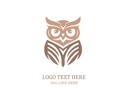 Abstract Wisdom Owl Logo
