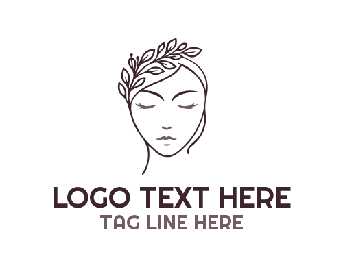 Abstract Women Face Logo
