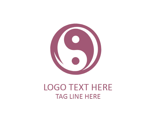Abstract YinYang Circle Logo
