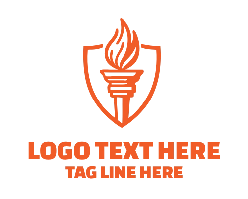 Academy torch Emblem Logo