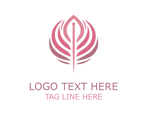 Acupuncture Lotus Needle Logo for Healing, Wellness, and Holistic Therapy