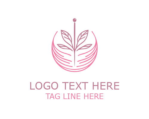Acupuncture Meditation Lotus Logo for Holistic Wellness and Therapy