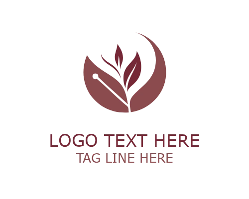 Acupuncture Minimal Logo for Modern Holistic Therapy and Wellness