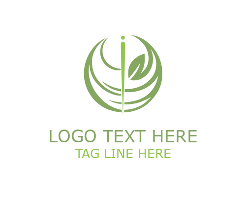 Acupuncture Nature Healing Logo for Wellness and Holistic Therapy