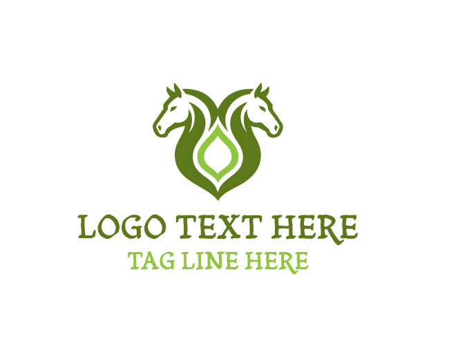 Advanced Twin Horse Drop Logo