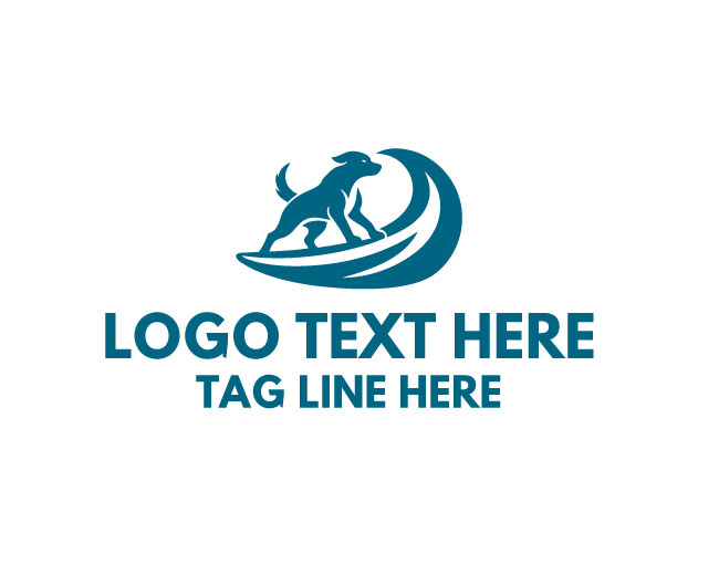 Advanced Wave Rider Dog Logo