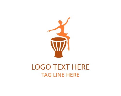African Bass Drum Logo for Percussion Ensembles