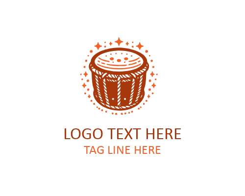African Bass Guitar Logo for Contemporary African Music