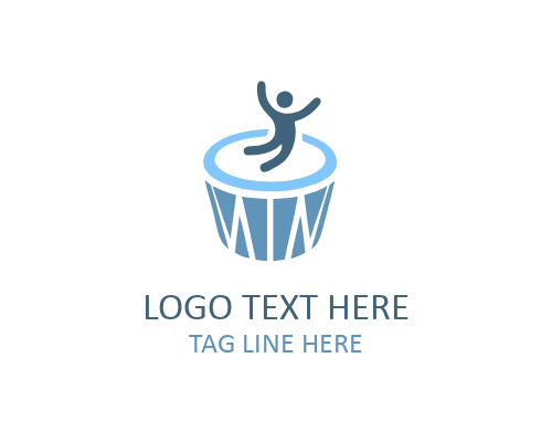 African Conga Drum Logo for Dance Groups