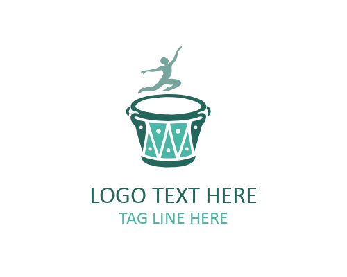 African Music Instrument Logo for Cultural Rhythm, Festival Branding, and Creative Identity