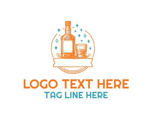 Aged Whisky Barrel Mark Logo for Traditional Distilleries