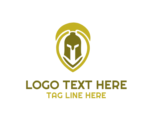 Aggressive Linear Spartan Logo