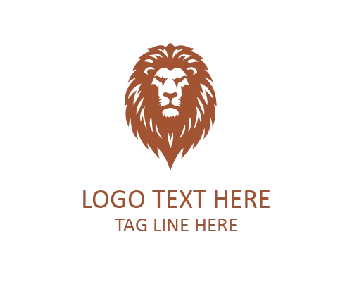 Aggressive Lion Head Emblem