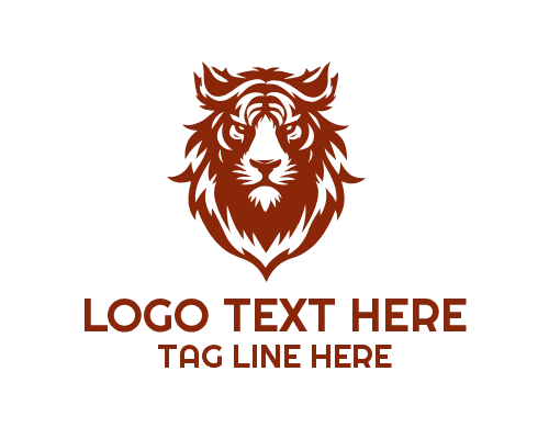  Agile Tiger Leaping Through Forest Logo
