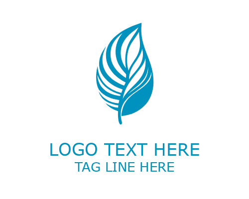 Air Line Minimalist Feather Logo for Light and Elegant Branding