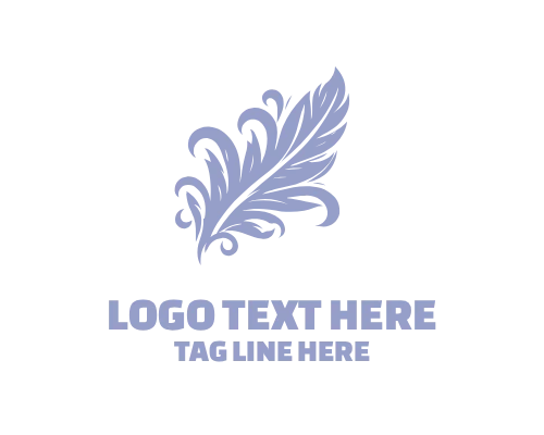 Airy Feather Freedom Symbol Logo