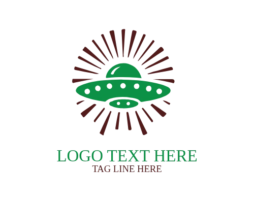 Alien Abduction Minimal Logo