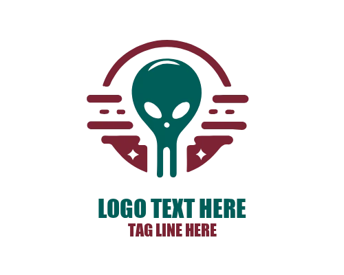 Alien Eye Symbol Logo