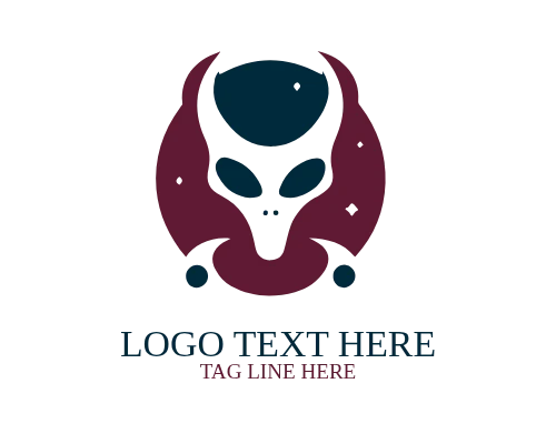 Alien Eyes Symbol Logo
