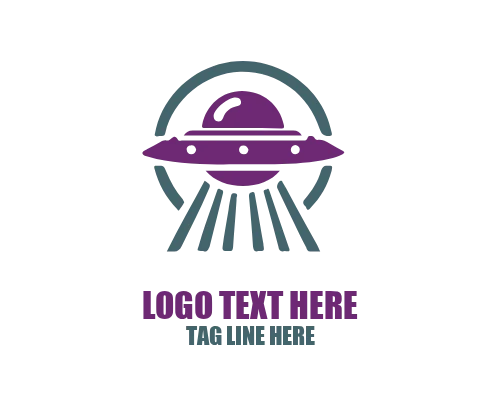 Minimal Space UFO Logo