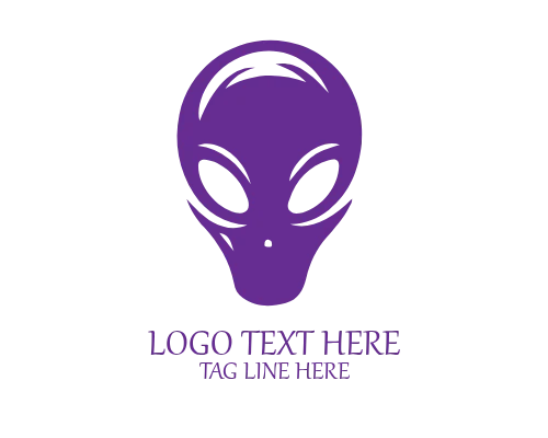 Minimal Alien Eyes Logo