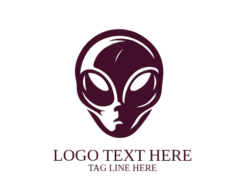 alien-simple-face-logo