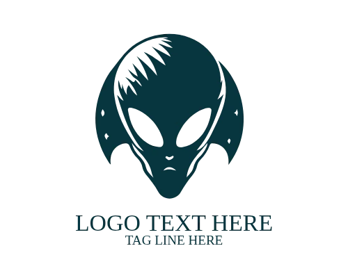 Alien Space Head Logo
