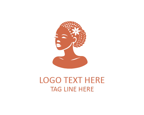 Ancestral Harmony African Woman Logo