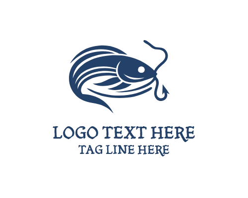 Anchor Fish Badge Logo