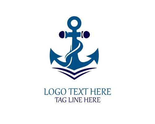 Anchor Rope Nautical Logo for Sailing and Coastal Lifestyle Brands