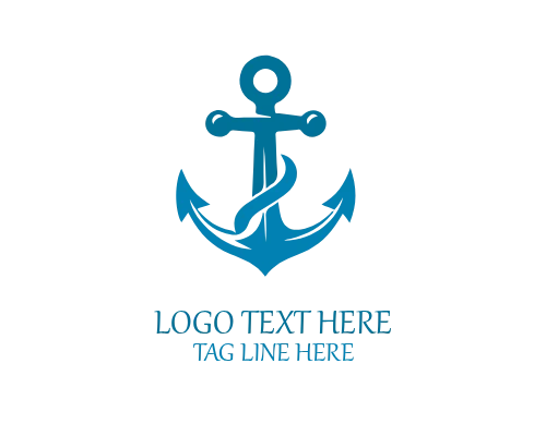 Anchor Shield Logo for Secure and Reliable Maritime Brands