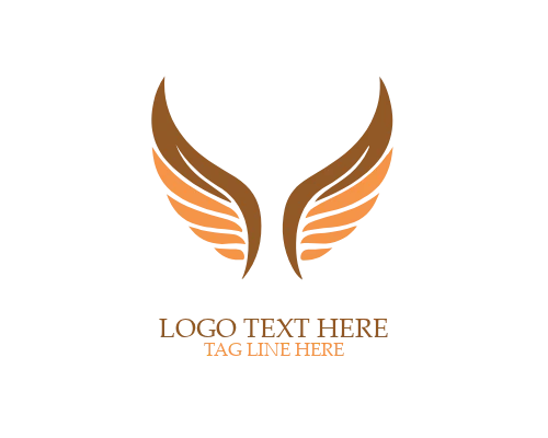 Angelic Line Wings Logo