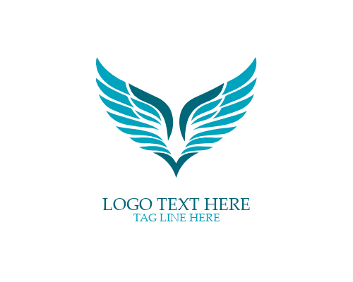 Angelic Modern Wings Logo