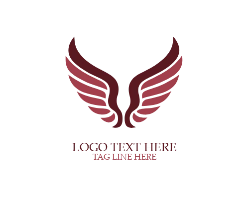 Angelic Ornate Wings Logo