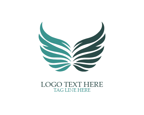 Angelic Sleek Wings Logo