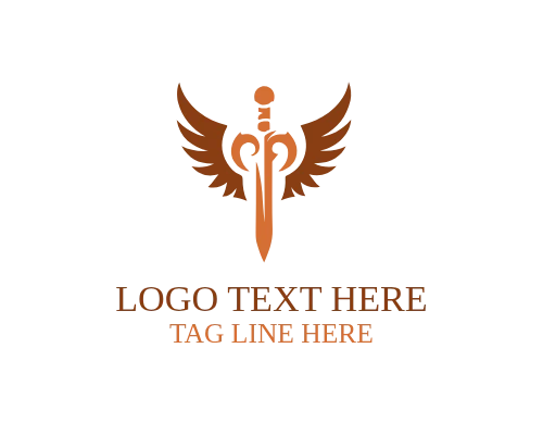 Angelic Sword Wings Logo