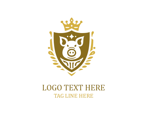 Angry Pig Shield Logo