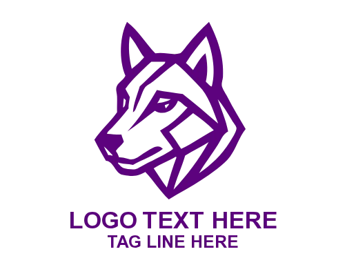 Angry Wolf Mascot Logo