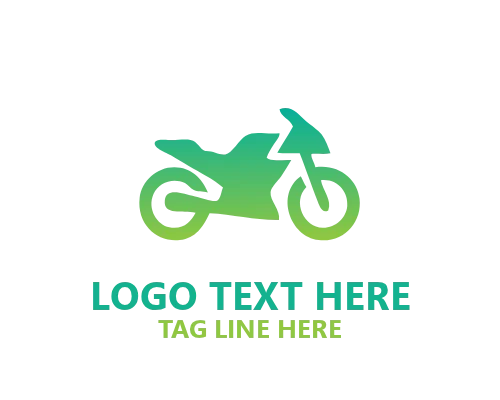  Angular Abstract Motorcycle Logo