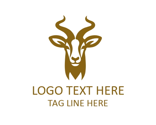 Animal Head Sleek Logo