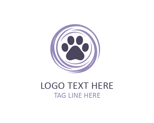 Animal Welfare Paw Logo for NGOs and Charity Organizations